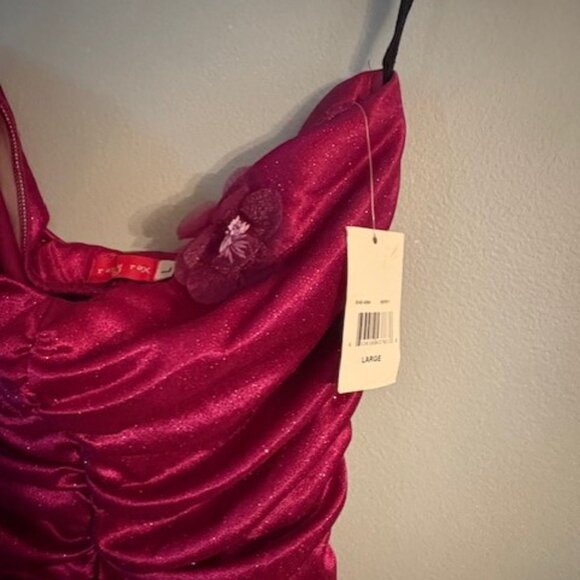 NWT Vintage Y2K Ruby Rox Strapless Ruched Dress - Picture 3 of 4